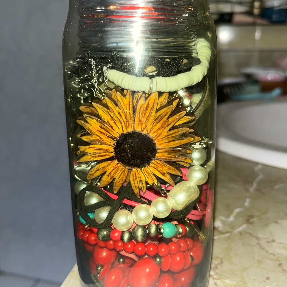 Mixed jewelry jar